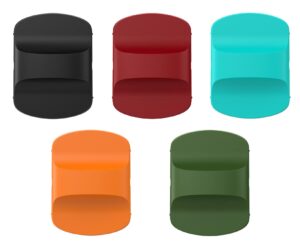 yoelike magnetic slider replacement, compatible with yeti magnetic lid 10oz, 14oz, 16oz, 20oz, 26oz, 30oz (black+wine red+navy green+orange+green)