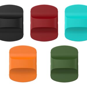 Yoelike Magnetic Slider Replacement, Compatible with YETI Magnetic Lid 10oz, 14oz, 16oz, 20oz, 26oz, 30oz (Black+Wine Red+Navy Green+Orange+Green)