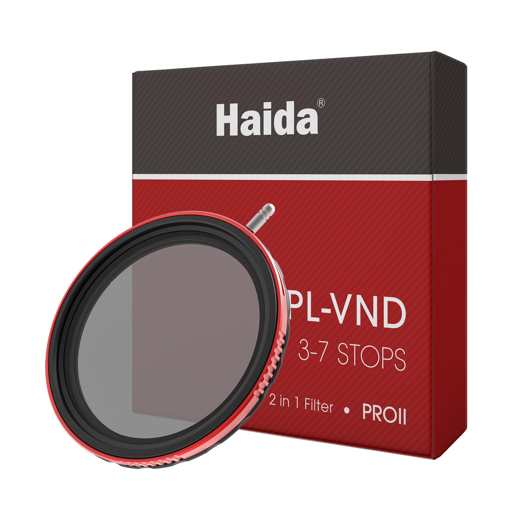 Haida Filter for Camera Pro II Multi-Coating Circular Polarizer + Variable Neutral Density SLR Camera Lens Filter Waterproof Scratch Resistant Nano-Coating CPL + VND Filter 82mm(2 in 1)