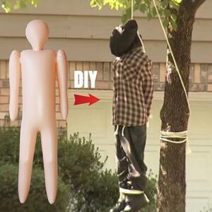 MAYAPHILOS 60 Inch Life Size Blow Up Dummy Doll Inflatable Mannequin Halloween Decorations Props, Scary Fake Corpse Decor for Haunted House Outside Indoor Yard Lawn Garden Decorations