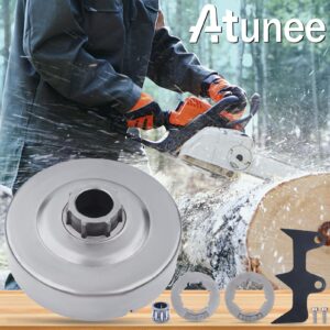 Atunee .325" Sprocket Clutch Drum Rim Kit for Husqvarna 235 235E 240 240E 130 136 137 141 142 Chainsaw Felling Dog Bumper Spike Bearing