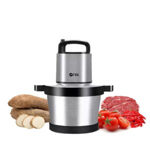 fibi food processor - 1500w, multi-functional food chopper, electric meat grinder and yam pounder,4 sharp blades,6liters
