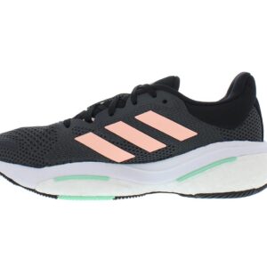 adidas Women's Solarglide 5 Grey Six/Light Flash Orange/Pulse Mint 9.5 B