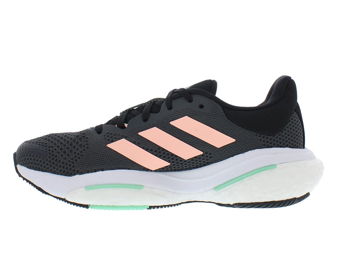 adidas Women's Solarglide 5 Grey Six/Light Flash Orange/Pulse Mint 9.5 B