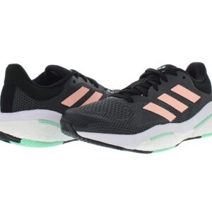 adidas Women's Solarglide 5 Grey Six/Light Flash Orange/Pulse Mint 9.5 B