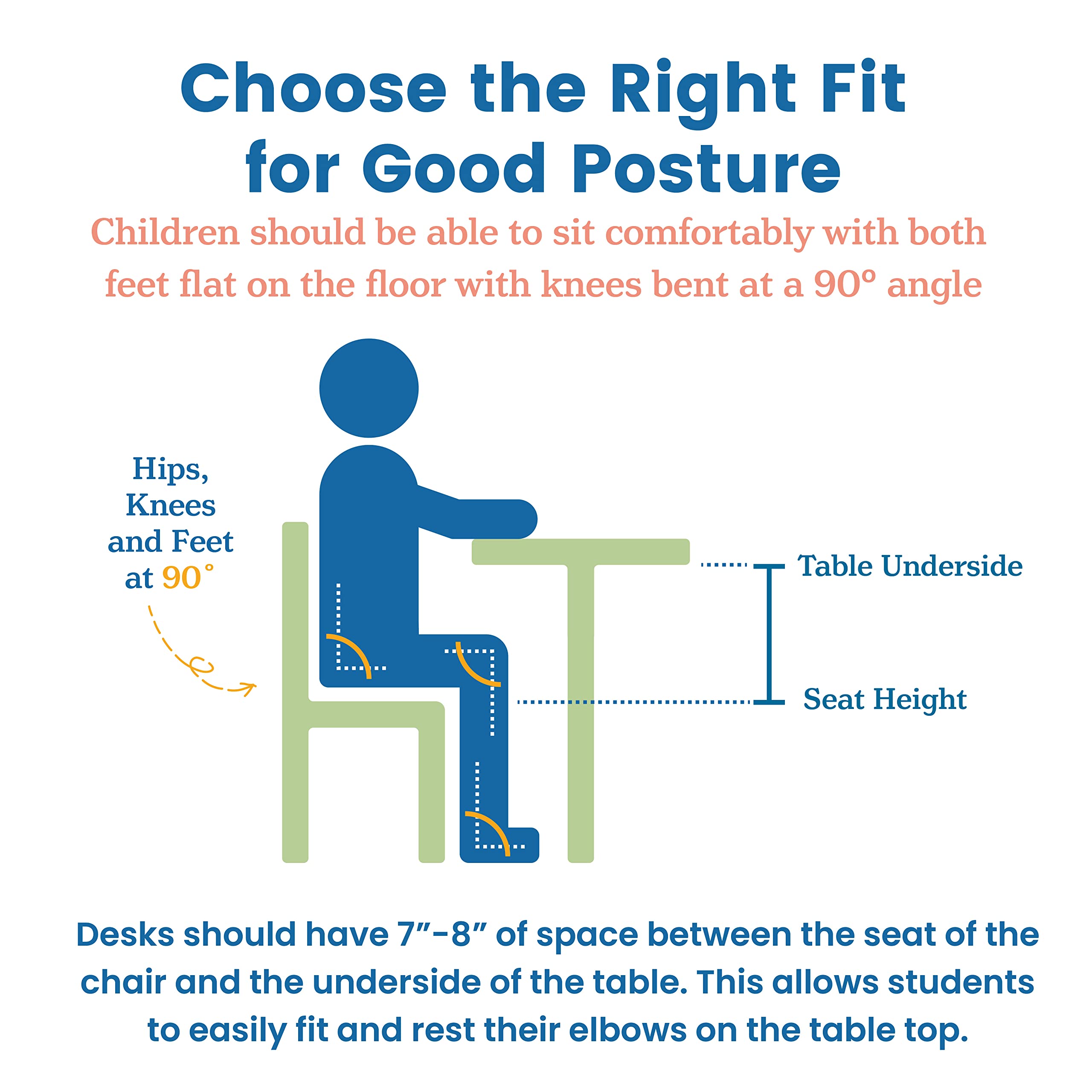 ECR4Kids Twist Wobble Stool, 18in Seat Height, Active Seating, Cyan