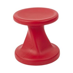 ecr4kids twist wobble stool, 14in seat height, active seating, red