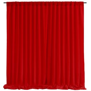 red backdrop curtains 2 panels 5ft x 10ft polyester photo backdrop drapes for wedding christmas party decorations