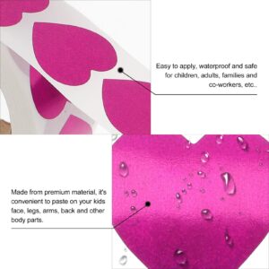 Beaupretty 500pcs Tanning Stickers Heart Sticker for Sun Tan Body Heart Labels Sun Tan Heart Labels Envelope Seal Stickers Body Tanning Heart Stickers Purple Sun Stickers PVC Heart-Shaped