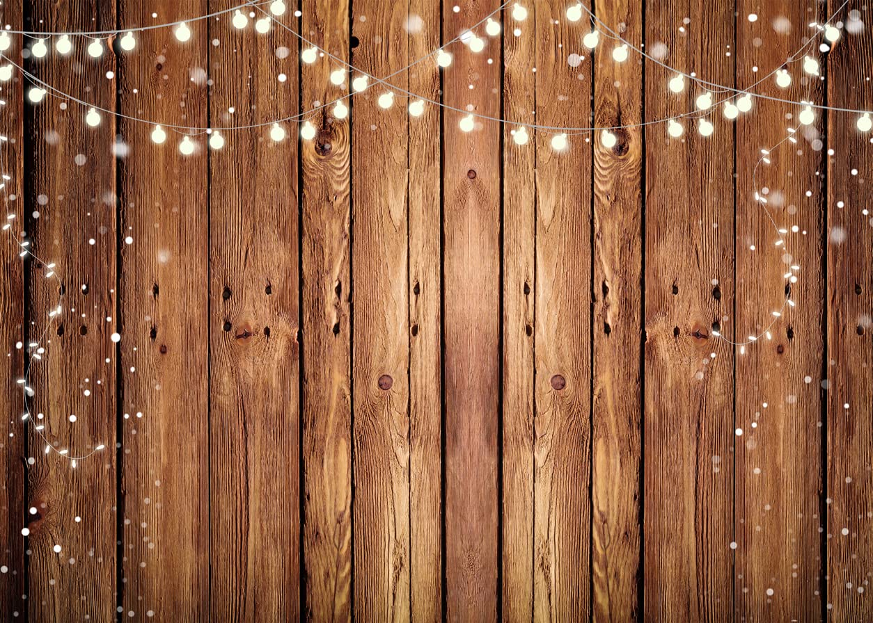 Alltten 7X5FT Brown Wood Backdrops for Photography Vintage Brown Background Thin Vinyl Material Applicable to Baby Shower Banners Photo Booth Studio Props F1