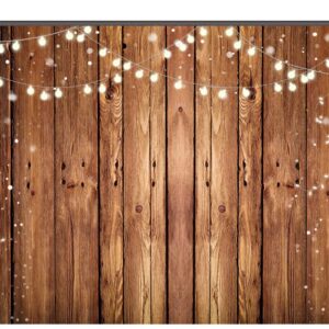 Alltten 7X5FT Brown Wood Backdrops for Photography Vintage Brown Background Thin Vinyl Material Applicable to Baby Shower Banners Photo Booth Studio Props F1