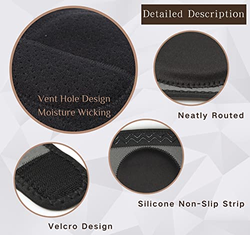 JANSONG Knee Pads with Thick Foam Adjustable Non-Slip Knee Pads for Work Garden Cleaning Flooring Yard Dance Yoga Construction Collision Avoidance Kneeling Sleevedd for Men