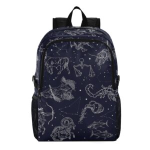 jhkku constellations zodiac signs lightweight packable backpack 20l small water resistant travel hiking daypack outdoor travel camping
