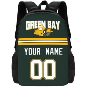 antking green bay backpack custom any name and number gifts for men women