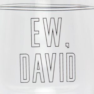 Culture Fly Schitt's Creek Merchandise Ew David Rose 16 Oz. Stemless Wine Glass