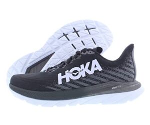 hoka one one mach 5 womens shoes size 8.5, color: black/castlerock