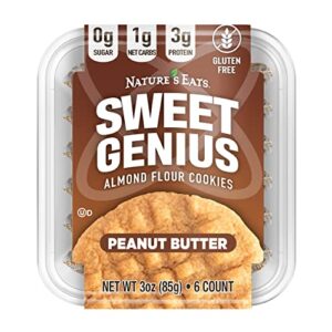 almond flour cookies peanut butter, 6 count (pack of 1)