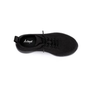 aollegat Womens Walking Shoes | Slip On Sneakers for Women |Comfy Tennis Running Shoes | Lightweight and Breathable Black