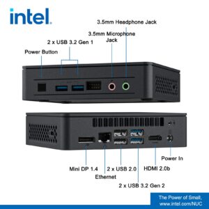 Intel NUC 11, NUC11ATKC4 Atlas Canyon Win11 Pro Mini PC Desktop, 8GB DDR4 RAM, 256GB SSD, Intel Celeron N5105 Processor, Support HDMI Dual 4K UHD/Bluetooth V5.2/Windows 11 Pro preinstalled