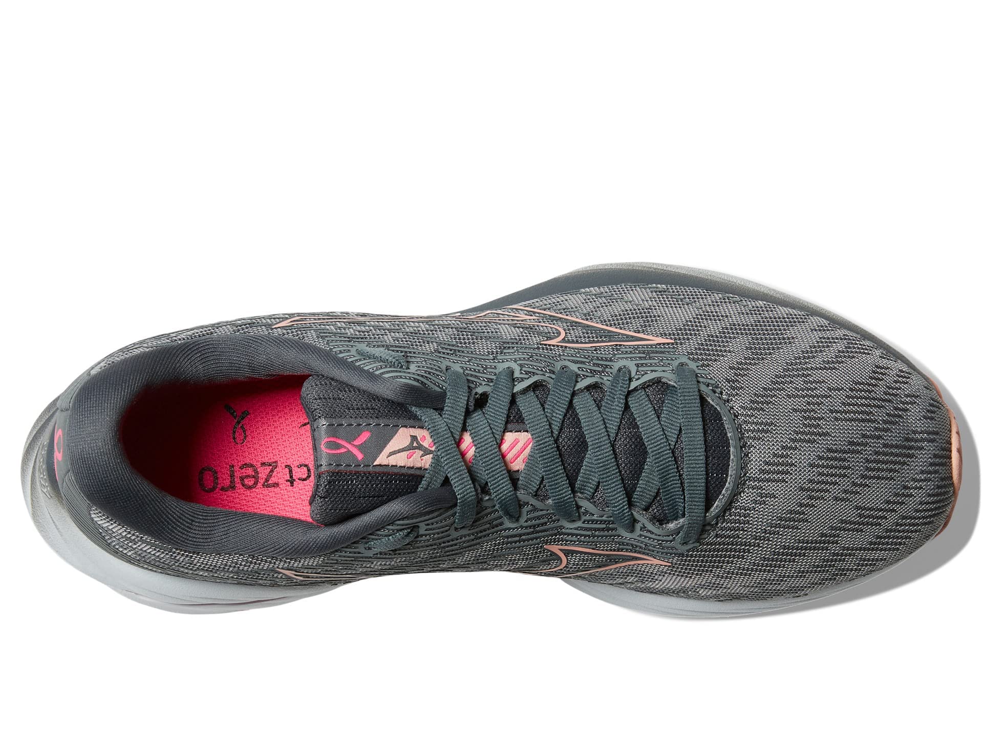 Mizuno Wave Rider 26 Project Zero Ultimate Grey/Peach Bud Women's 10 B (M)