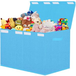 jaysdayly toy box for kids,collapsible large toy storage boxes chest organizer for boys,girls 24.5 * 13 * 16 inches