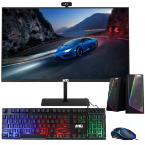 all in one desktop computer, techmagnet cheetah 4, intel core i5 4th gen 2.5 ghz, 8gb ddr3, 120gb ssd, new 22 inch led, mtg rgb keyboard mouse, rgb speaker and webcam, windows 10 pro (renewed)