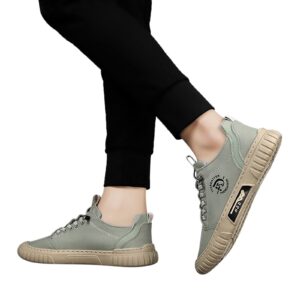 Walking Shoes for Women Fashion Solid Color Non Slip Flat Canvas Shoes Casual Lace-up Sneakers Outdoor Low Top Running Shoes 8.5