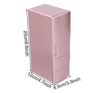 Luqeeg Mini Refrigerator - Portable Mini Fridge with 1.2m USB Cable & Silicone Pad, Compact Fridge for Home, Bedroom, Dorm, Office, Car
