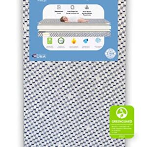 Simmons Kids Radiant Sky Dual Sided Baby Crib Mattress and Toddler Mattress, Waterproof, GREENGUARD Gold and CertiPUR-US Certified, Firm Plant-Based Foam, 5 Year Warranty, Made in USA