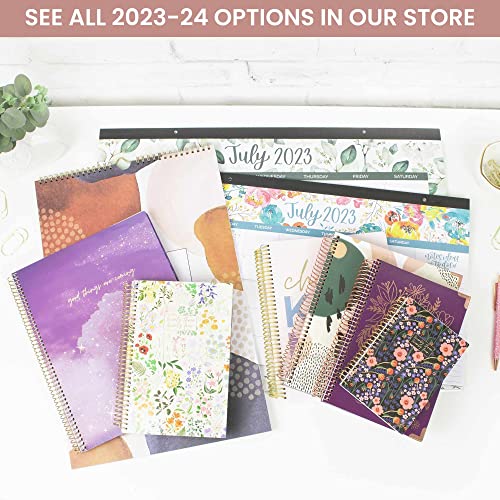 bloom daily planners 2023-2024 Pocket Planner - 4” x 6” - (July 2023 - July 2024) - MINI Weekly/Monthly Agenda Organizer & Calendar Book - Boho Greenery