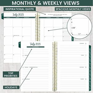 bloom daily planners 2023-2024 Pocket Planner - 4” x 6” - (July 2023 - July 2024) - MINI Weekly/Monthly Agenda Organizer & Calendar Book - Boho Greenery