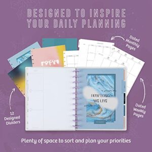 Happy Planner 2023 Daily Planner and Calendar, 12-Month Daily, Weekly, and Monthly Planner, January 2023–December 2023, Vertical Planner, Happy + Mod Theme, Big Size, 8 1/2 Inches by 11 Inches