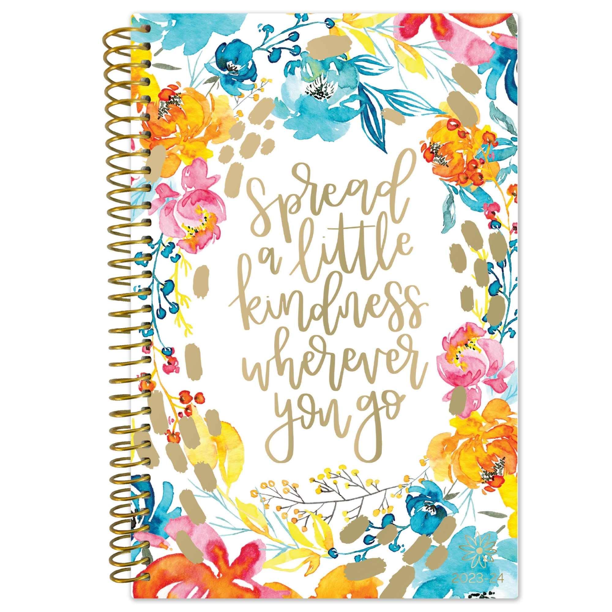 bloom daily planners 2023-2024 Pocket Planner - 4” x 6” - (July 2023 - July 2024) - MINI Weekly/Monthly Agenda Organizer & Calendar Book - Spread Kindness