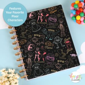 Happy Planner Disney Pixar 2023 Daily Planner for Jan. 2023–Dec. 2023, 12-Month Daily, Weekly, and Monthly Planner, Bright Year Vertical Layout, Big Size, 11 Inches by 8 1/2 Inches