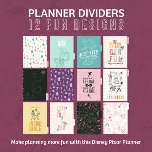 Happy Planner Disney Pixar 2023 Planner for Jan. 2023–Dec. 2023, 12-Month Daily, Weekly, and Monthly, Bright Year Vertical Layout, Classic Size, 7 Inches by 9 3/4 Inches