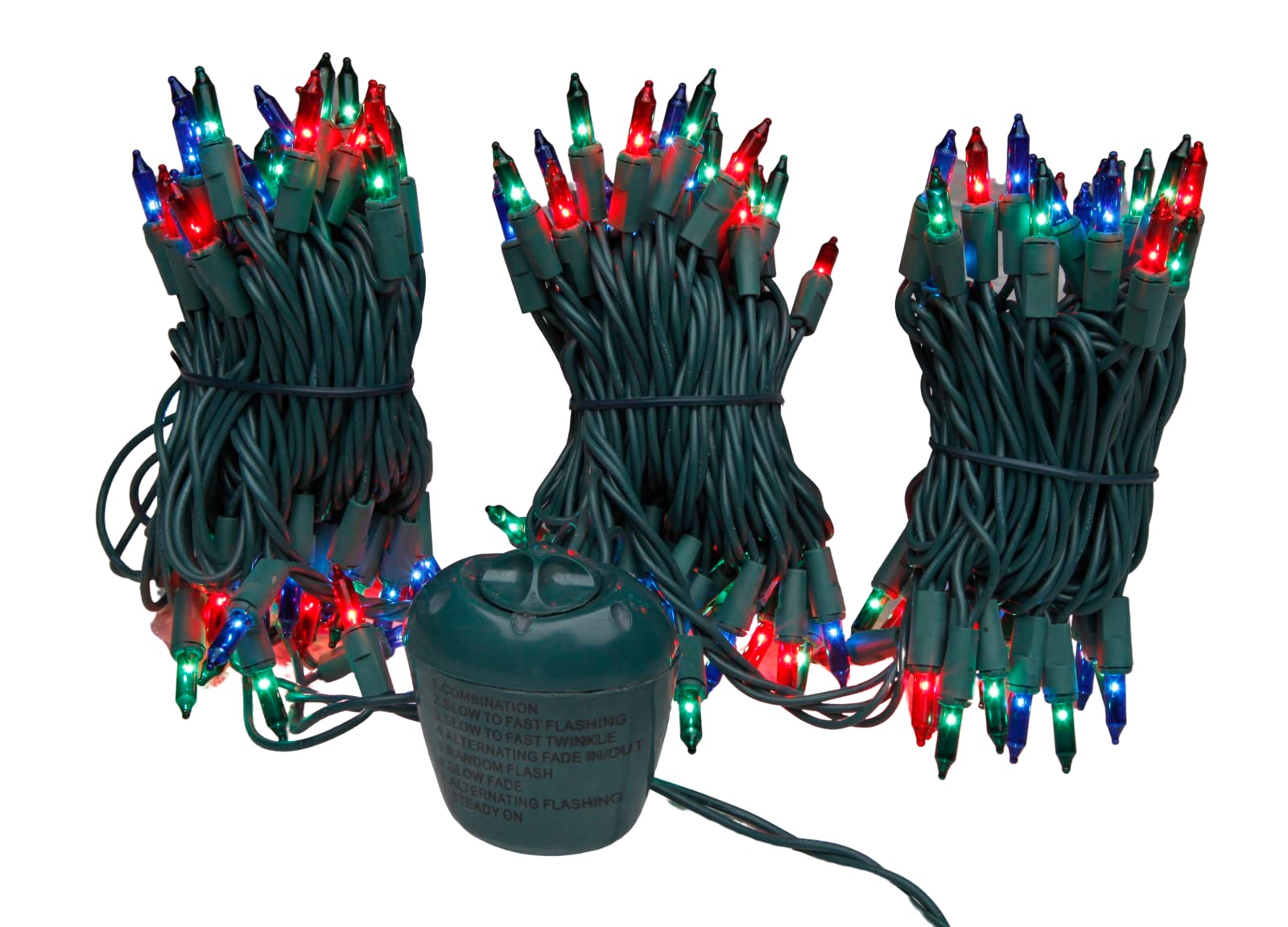 2 Packs of DecoBrite Multicolor 8 Mode Function 150 ct. Indoor/Outdoor Christmas String Lights (2pks, Multicolor)