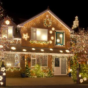 2 Packs of DecoBrite Multicolor 8 Mode Function 150 ct. Indoor/Outdoor Christmas String Lights (2pks, Multicolor)