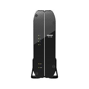 qnap ts-410e-8g-us 4 bay professional fanless desktop nas with intel celeron quad-core processor, 8 gb ddr4 ram and dual 2.5gbe (2.5g/1g/100m) network connectivity (diskless)