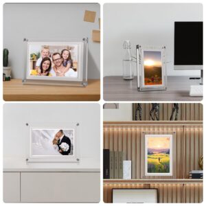 Digital Picture Frame, 10.1 Inch WiFi Acrylic Digital Photo Frame, 1280x800 HD Touch Screen Display, Auto Rotation Photo/Video/Music, Easy to Share Photos Video via Frameo APP