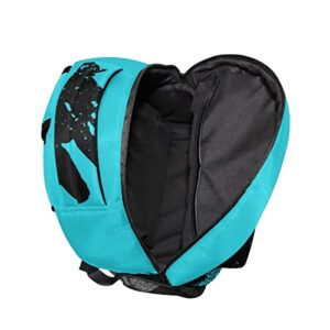 Glaphy Motorcycle Blue Backpack School Book Bag Lightweight Laptop Backpack for Boys Girls Kids