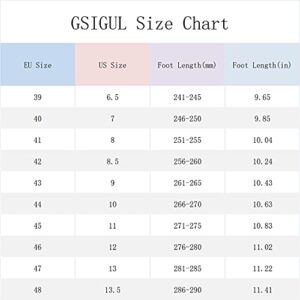 GSIGUL Mens Sneakers Running Shoes Athletic Walking Casual Shoes Tennis Footwear High Top Sneakers for Men Black Size 9