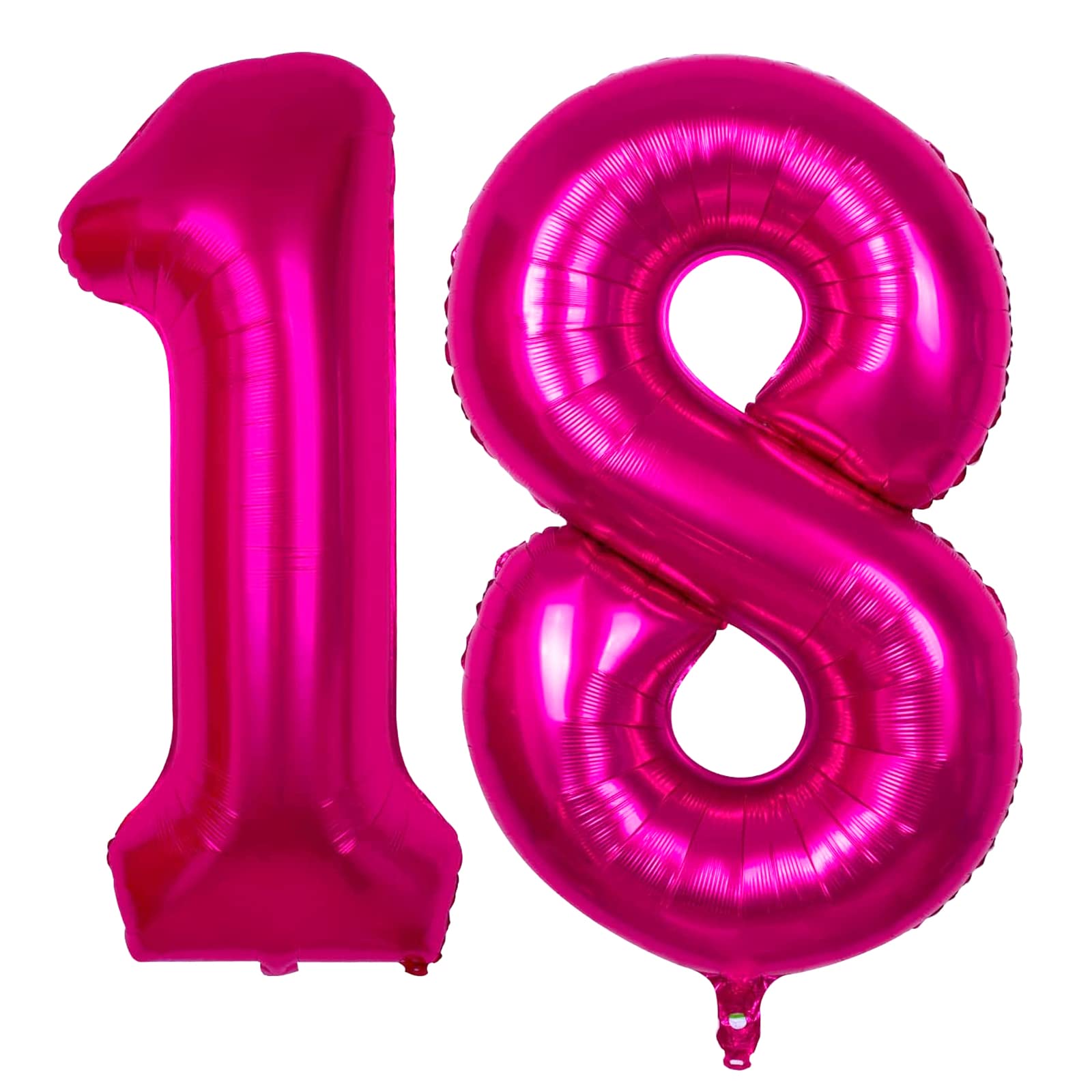 Giant 40 Inch Hot Pink 18 Balloon Numbers Happy 18th Birthday Decorations for Girls Huge 18 or 81 Foil Mylar Helium Number Balloons Dark Pink 81 Number Balloons Wedding Anniversary Party Supplies