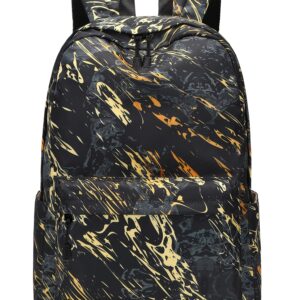 Tpeohan Black Backpacks for School Teen Boys Backpacks for Elementary Book Bags Marble