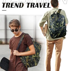 Tpeohan Black Backpacks for School Teen Boys Backpacks for Elementary Book Bags Marble