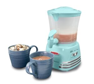 nostalgia nrhcm32aq6a retro 32-ounce hot chocolate, milk frother, cappuccino,latte maker and dispenser