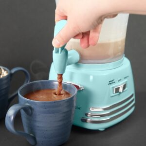 Nostalgia NRHCM32AQ6A Retro 32-Ounce Hot Chocolate, Milk Frother, Cappuccino,Latte Maker and Dispenser