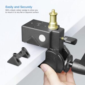 LimoStudio [2 Pack] Super Clamp with Standard Metal Stud 1/4" & 3/8" Screw for Photo Video Studio, Multi Purpose Use, AGG3261