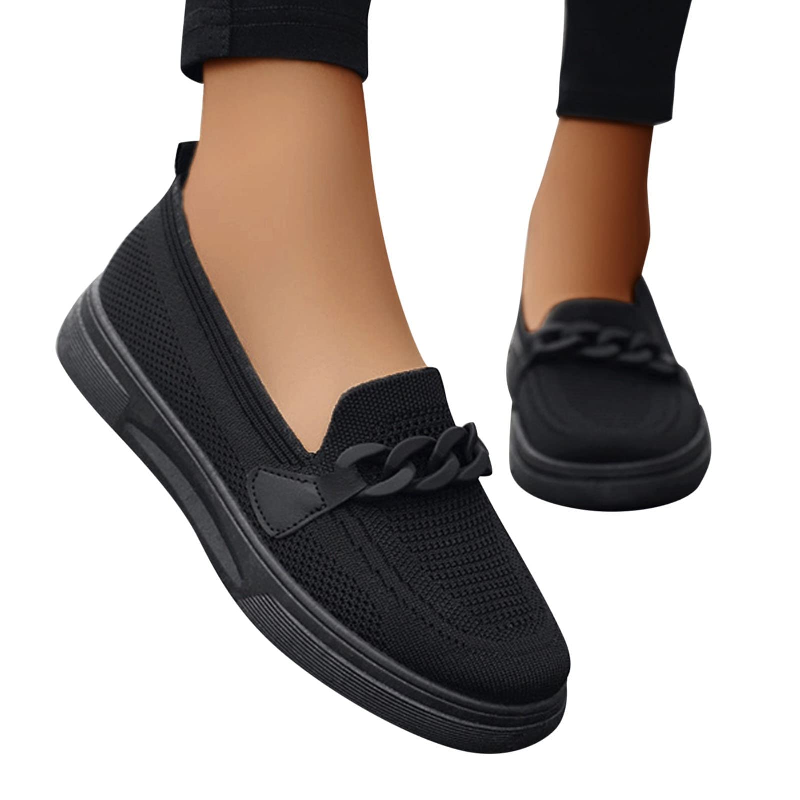 MLAGJSS Women White Sneakers Womens Walking Shoes Slip on Sneakers Athletic Lady Girls Mesh Platform Work Shoes
