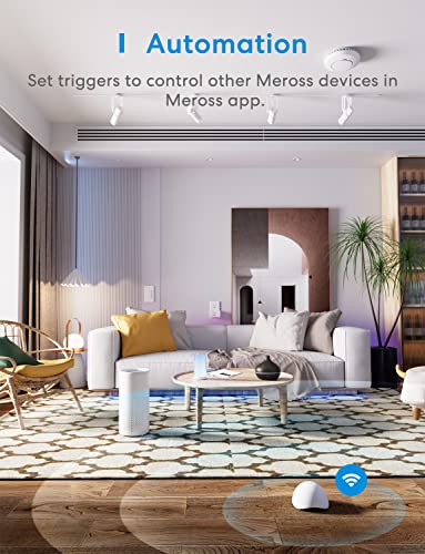 meross Smart Water Sensor Alarm 3 Pack, WiFi Water Leak Detector Support Apple HomeKit, SmartThings, IP67 Waterproof with App Alerts, Alarm, 100M Range for Home Basement Kitchen (Meross Hub Included)