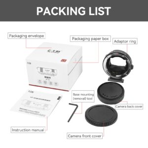 7artisans EF-SE Lens Adapter Auto-Focus Lens Speedbooster Converter Ring Compatible for Canon EF/EF-SE Lens and Sony E-Mount Camera for Sony A6400, A7M3, A7M4, ZVE10